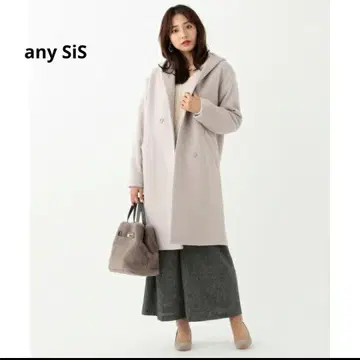 [ 가격 인하 환영 ] 애니시스 후데트 소프트 멜톤 롱 코트