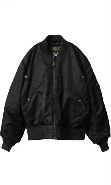 블랙 MA-1 플라이트 자켓