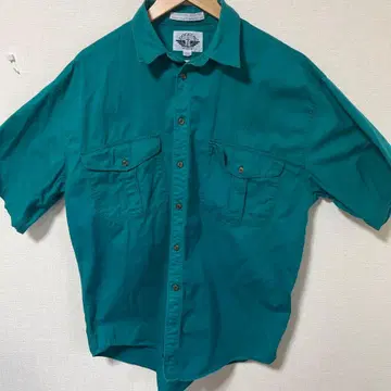 DOCKERS 터콰이즈 반팔 셔츠