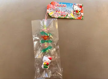 레어 [ 지역 한정 키티 ] 토야마 한정판 튤립 비즈 스트랩 끈 장식