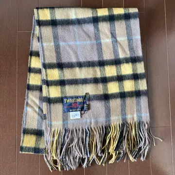 TWEEDMILL 체크 스톨 베이지