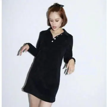 ER 폴로 원피스 블랙 emma 나카무라 리노 코튼