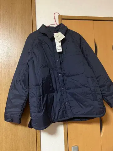 ANYA HINDMARCH 퍼프 테크 셔츠 자켓 L 네이비