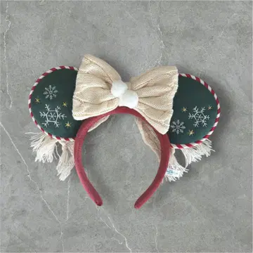 크리스마스 미키 귀 머리띠