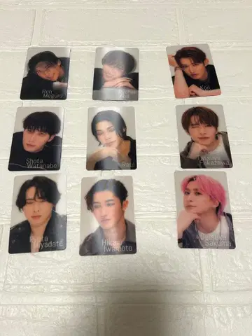 SnowMan 힐끗 보기 카드 세트