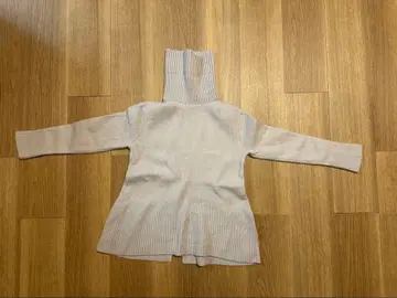 PLST 베이지 하이넥 니트 M