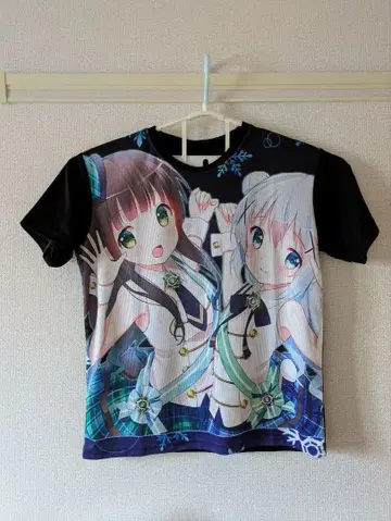 주문토끼 치야&치노 풀 그래픽 셔츠