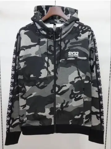 SY32 카모플라쥬 풀 집업 후드티 셋업 구하기 어려움 레어