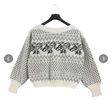 바토너 유나이티드 애로우즈 별주 노르딕 보트넥 니트