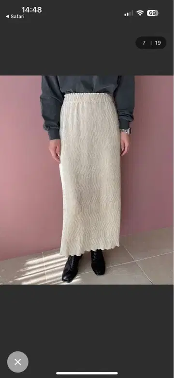 LOWRYSFARM 벨로아 스커트