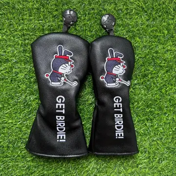 새상품 2세트 도라에몽 골프 클럽 헤드커버 FW+UT 블랙