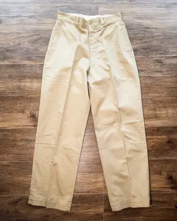 1950년대 미국제 Khaki 워크 팬츠 (Gripper Zipper)