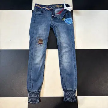 Desigual 데시그알 패치워크 자수 데님 개성파 W28