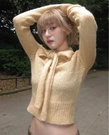 nugu haku 2way 알파카 니트 beige