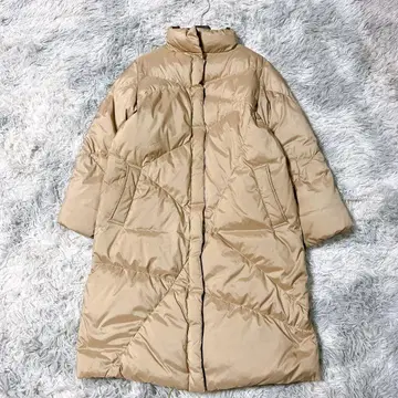 GEORGES RECH S 다운 코트 롱 퀼트 베이지 다운 80