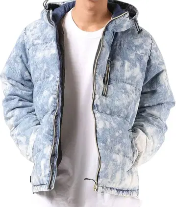 로이얼 데님 원단 다운 자켓