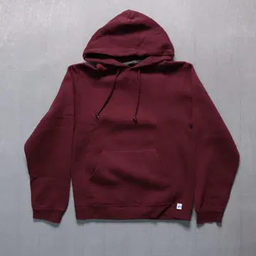 러셀 4113 후드티 맨투맨 XS 버건디 후드 부착