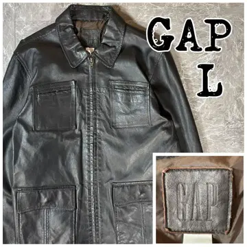 Vintage 갭 GAP 가죽 자켓 양가죽 [ L ] 다크 브라운