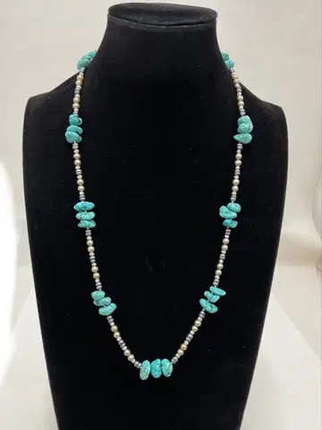 50.35 [목걸이] 터콰이즈 빈티지 앤티크 펄