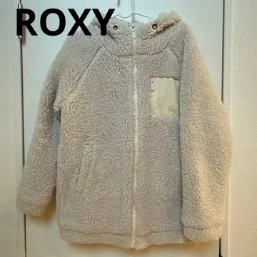 ROXY/후드 부착 보아 자켓 록시 화이트 화이트 스노우보드 후드티