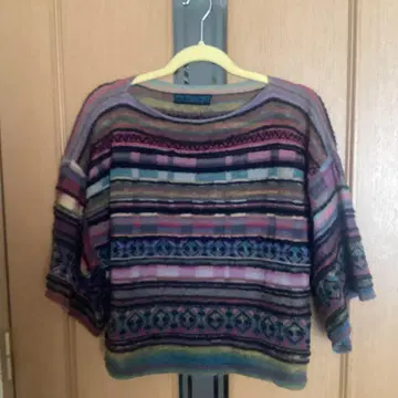 M.M.K. 멀티 컬러 니트 스웨터