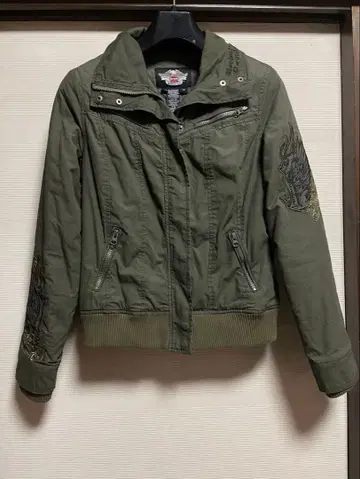 할리데이비슨 밀리터리 자켓 XS 올리브 그린
