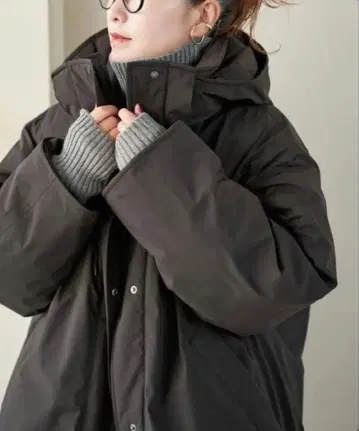 [ 새상품 ] 36 사이즈 2WAY 발수 다운 하프 코트 스픽 앤 스팬