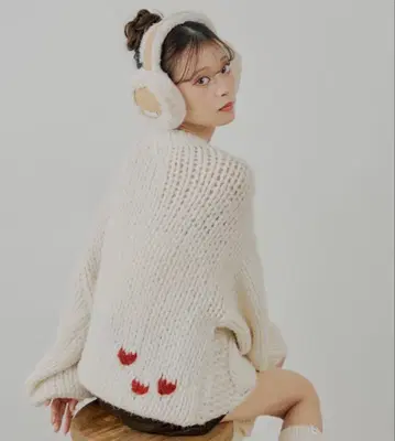 Chico 빅 케이블 루즈 미니 원피스