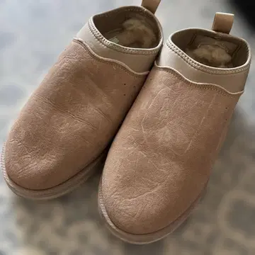 스이콕 SUICOKE 베이지 스웨이드 슬립온 어그 부츠 24cm