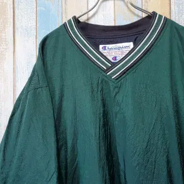 166 챔피온 풀오버 나일론 자켓 원포인트 자수 로고 XL