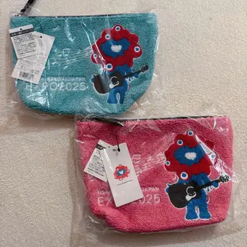 새상품 미개봉 오사카 만박 EXPO2025 파우치 핑크색 그린