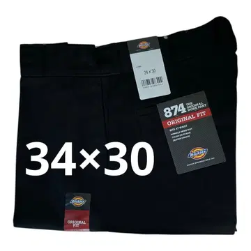 [ 미사용 새상품 ] 디키즈 874 블랙 34 x 32