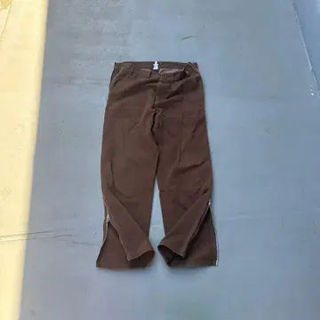 90s Sarcastic 사이드 지퍼 치노 팬츠 스트레이트 팬츠 우라하라