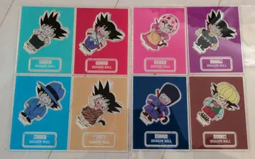 도쿄역 팝업 스토어 한정판 드래곤볼 손오공 아크릴 스탠드 8체 세트