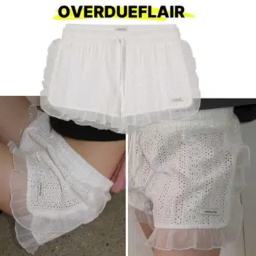 [OVERDUE FLAIR] ORGANZA FRILLED SHORTS