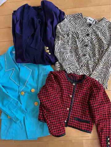 버블리 쇼와 레트로 의상 4세트 엽기 송년회