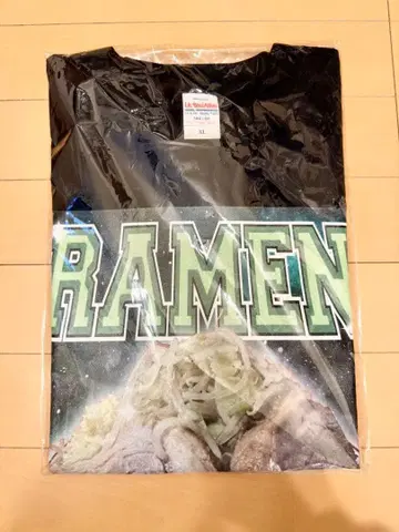 [ 미사용 새상품 ] 라멘 지로 교토점 T셔츠 XL 블랙