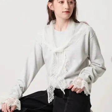 UNITED ARROWS 그레이 후드 부착 트레이닝복