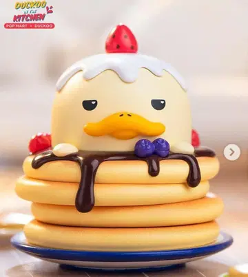 popmart duckoo 주방 시리즈 팬케이크