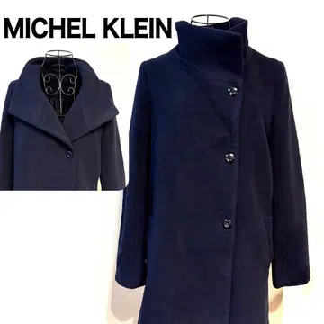 미쉘클랑 2way 울 코트 고급 네이비 깔끔 새상품급 817