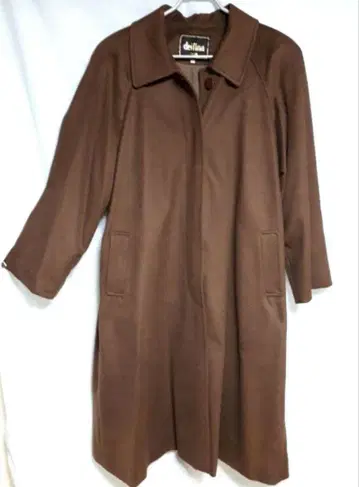 이세탄 고급 롱 코트 캐시미어