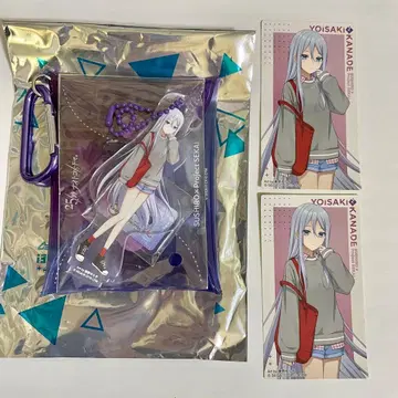 요이사키 카나데 프로세카 스시로 멀티 파우치 카드 콜라보 한정판 스시