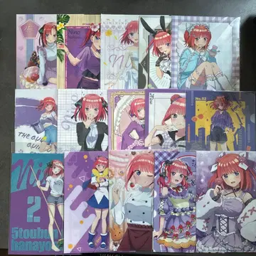 5등분의 신부 나카노 니노 클리어 파일 묶음 판매