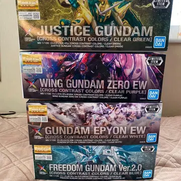 MG 건담 프라모델 세트 (CROSS CONTRAST COLORS 4종)