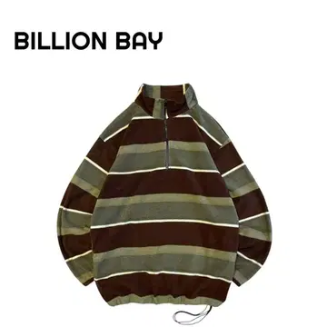 [ 새상품급 ] BILLION BAY 90s 멀티 보더 플리스 자켓 BR