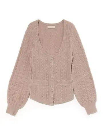 andmary Sugar knit cardigan pink