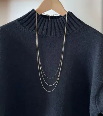 DOORS 3연 롱 목걸이