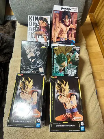 피규어 세트: GOKU, KING OF ARTIST 원피스 히로아카 등