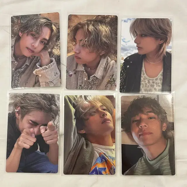 방탄 뷔 태형 레이오버 포토카드