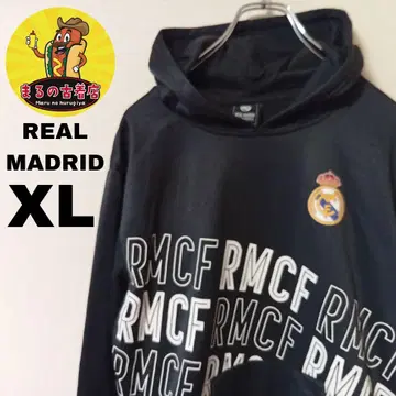 USA 구제 의류 REAL MADRID 스포츠 후드티 XL 블랙